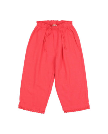 BUHO BCN | COTTON LACE PANTS CORAL
