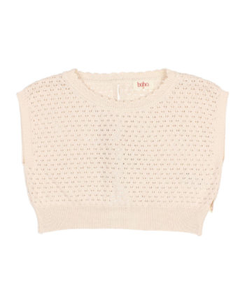 BUHO BCN | BOHO KNIT TOP CREAM PINK