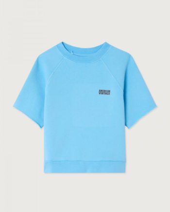 AMERICAN VINTAGE | SWEAT ENFANT IZUBIRD MC BLEU CIEL