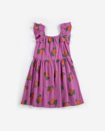 BOBO CHOSES | Tangerine all over ruffled dress