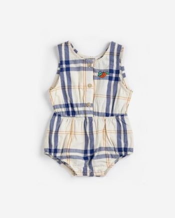BOBO CHOSES BABY | Fun Tartan woven romper