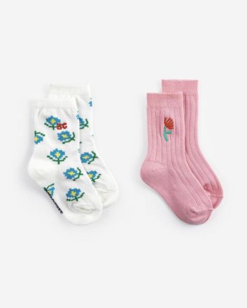 BOBO CHOSES BABY | Flower short socks pack x 2
