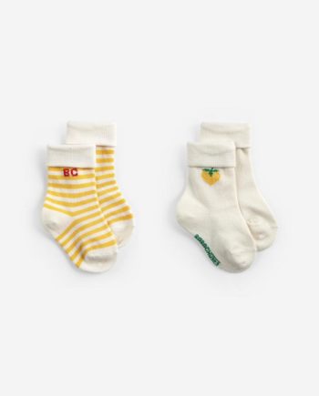 BOBO CHOSES BABY | Pixel Strawberry short socks pack x 2