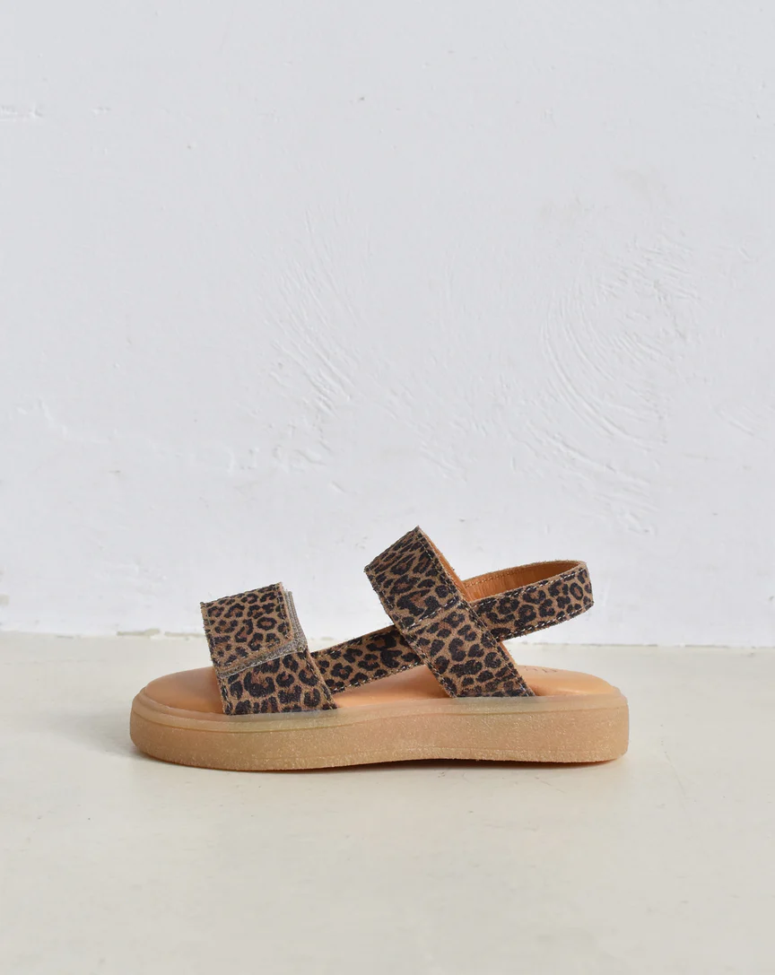 DU LOUA | du Malu - Sandales double velcro - Leo Print