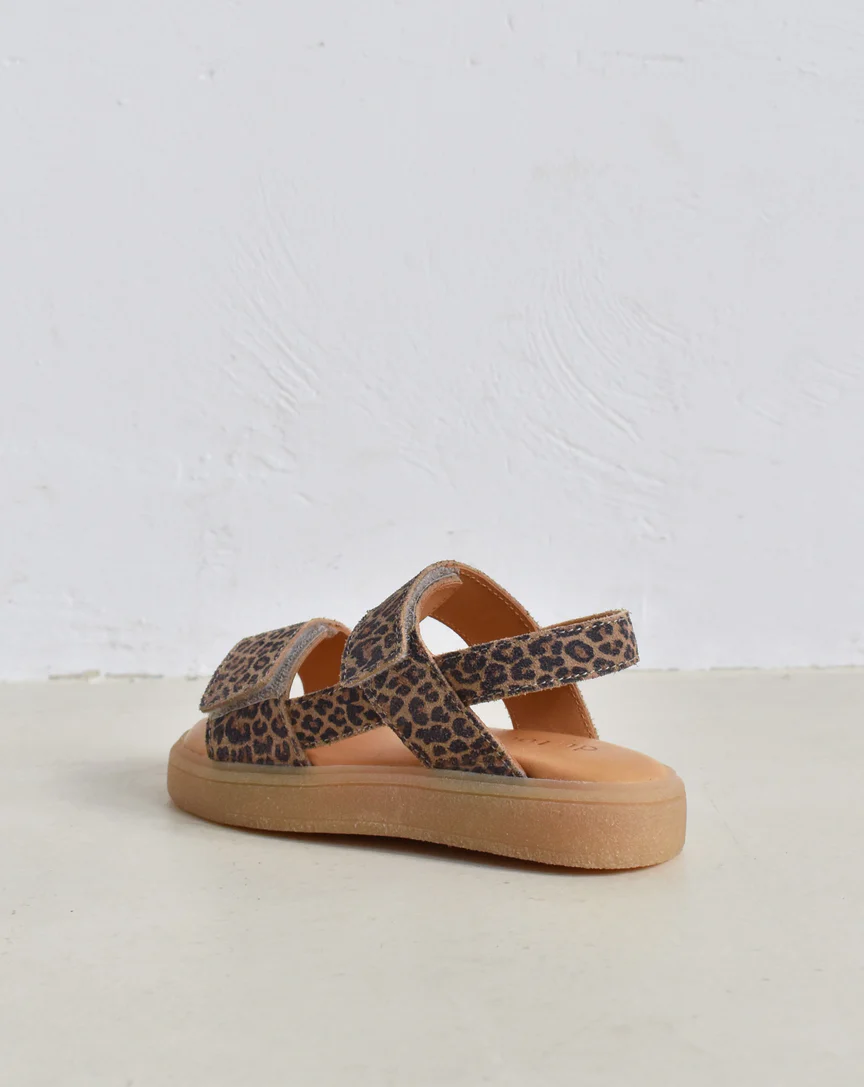DU LOUA | du Malu - Sandales double velcro - Leo Print