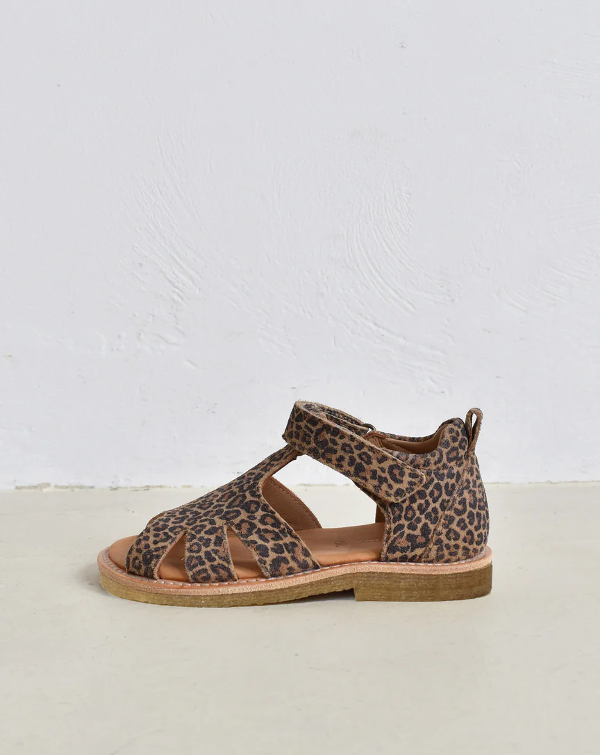 DU LOUA | du Eden - SANDALES suede - Leo Print