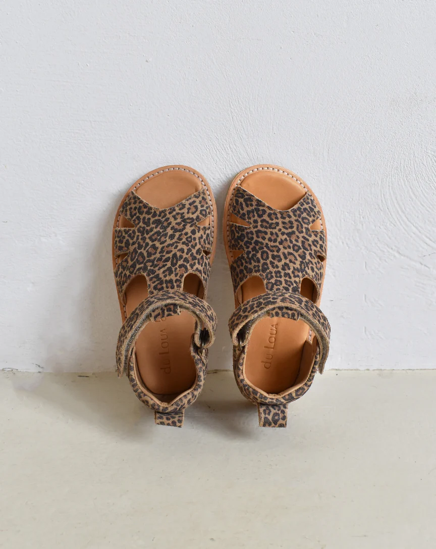 DU LOUA | du Eden - SANDALES suede - Leo Print