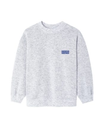 AMERICAN VINTAGE | SWEAT-SHIRT EVONA GRIS CLAIR CHINE