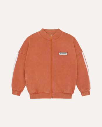 THE CAMPAMENTO | Red Washed Zipped Sweat-shirt