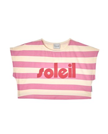 MIPOUNET | T-shirt Soleil Écru/Pink