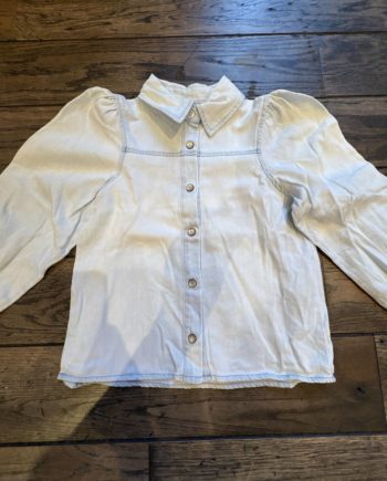 SECOND LIFE | BELLEROSE chemise denim manches bouffantes 6 ans
