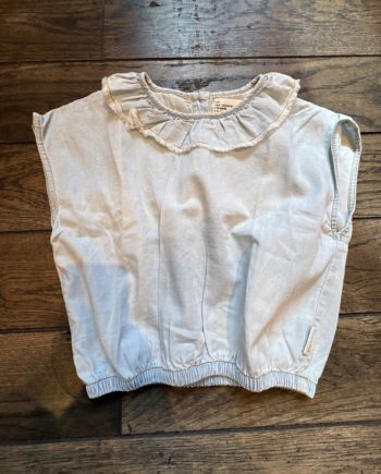 SECOND LIFE | PIUPIUCHICK BLOUSE DENIM 4 ans