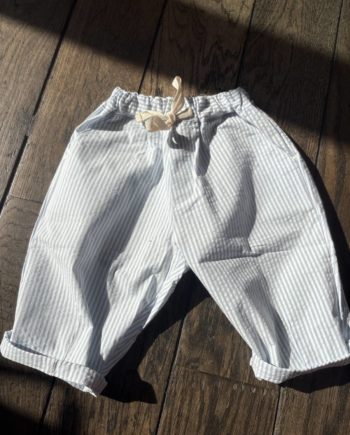 PEQUEÑO TOCON | PANTALON ligné bleu ciel 6070