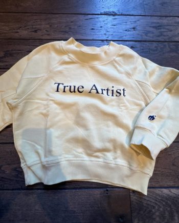 SECOND LIFE | TRUE ARTIST SWEAT-SHIRT JAUNE PASTEL 6-7 ans