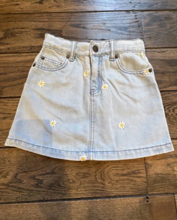SECOND LIFE | HUNDRED PIÈCES JUPE DENIM A FLEURS 6 ans