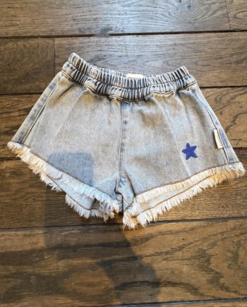 SECOND LIFE | PIUPIUCHICK SHORT DENIM FRINGES 4 ans