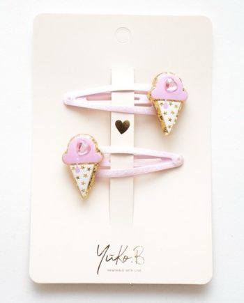 YUKO B | Barrettes Petites glaces d’amour
