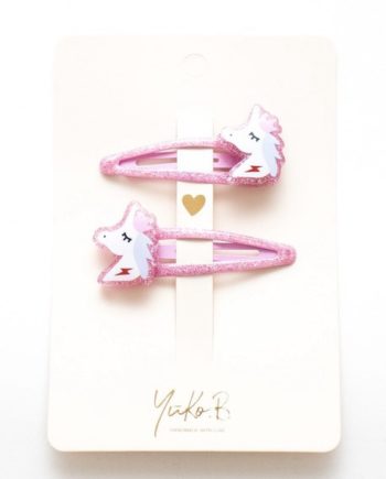 YUKO B | Barrettes Licornes étincelantes