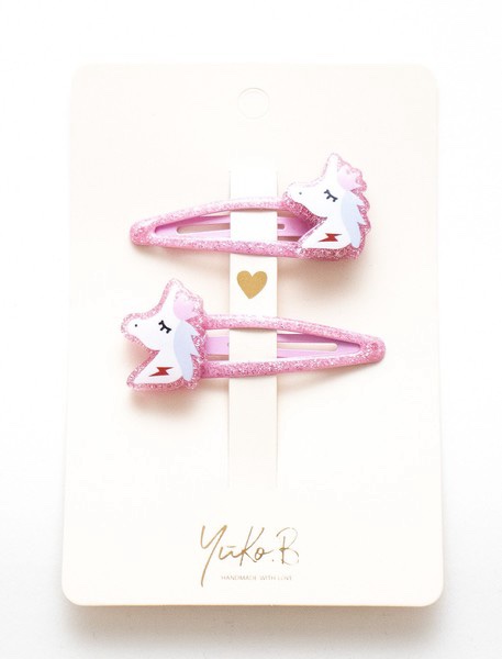 YUKO B | Barrettes Licornes étincelantes