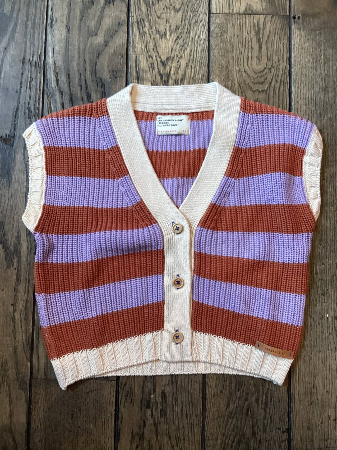 SECOND LIFE | Gilet Sm rayé Piupiuchick 6 ans