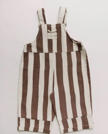 CLAUDE & CO | Blythe Choc Stripe Dungaree