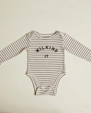 CLAUDE & CO | Milking It Bodysuit Coco Stripe