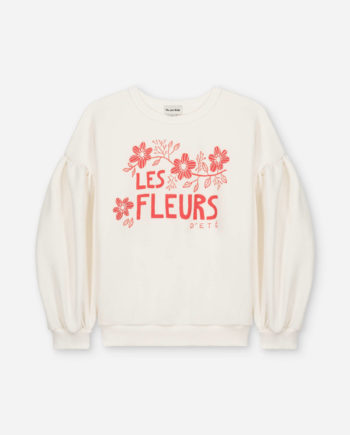 WE ARE KIDS | SWEAT LILI ANTIQUE WHITE LES FLEURS