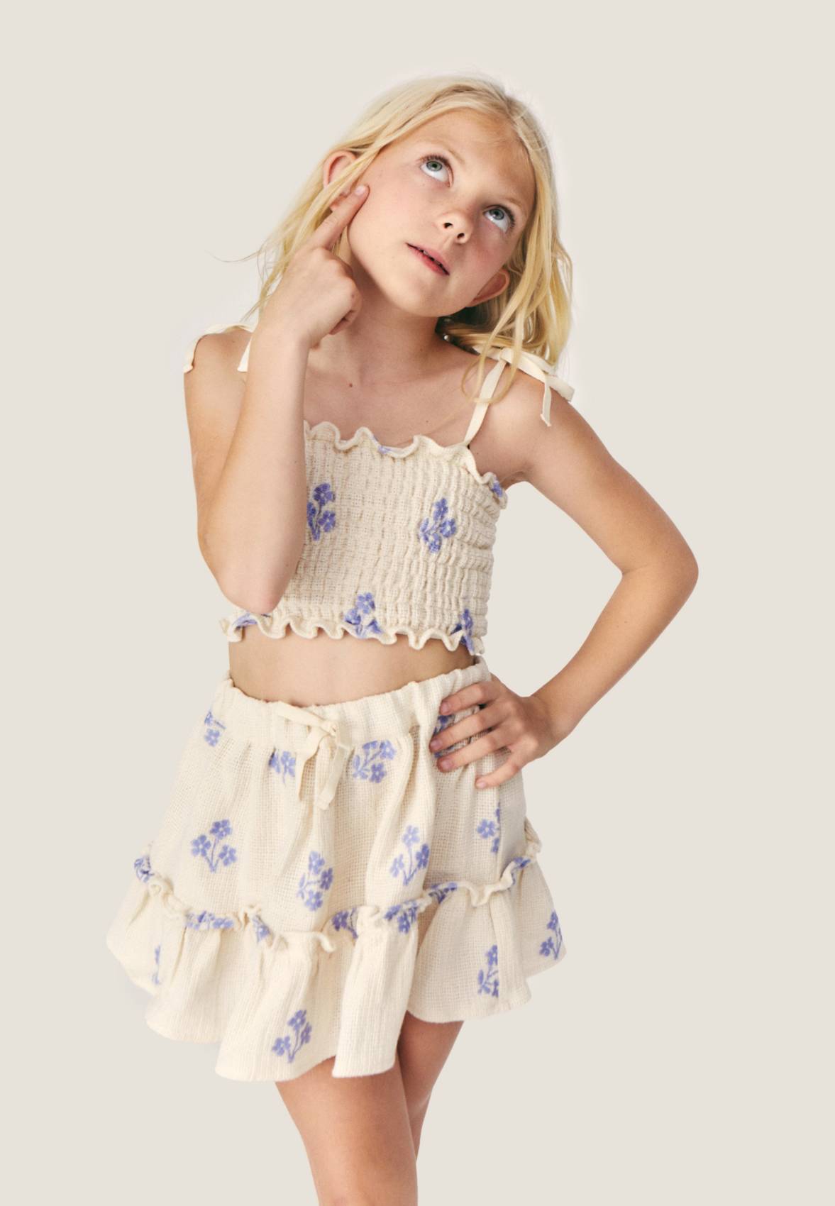 MIPOUNET | SANDRINE SMOCKED TOP