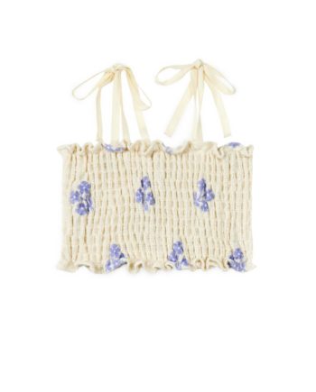 MIPOUNET | SANDRINE SMOCKED TOP