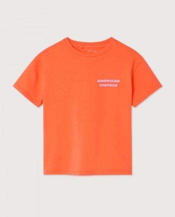 AMERICAN VINTAGE| T-shirt Fizvalley mandarine vintage