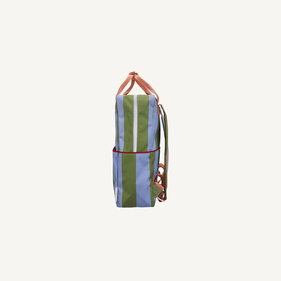 STICKY LEMON | Backpack large • stripes • tickling grass + cloud blue