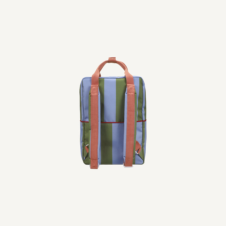 STICKY LEMON | Backpack large • stripes • tickling grass + cloud blue