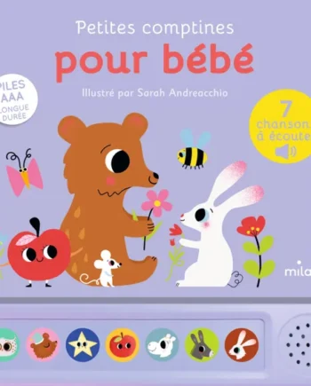 MILAN | Petites comptines pour bébé - LIVRE SONORE - Dès 1 an