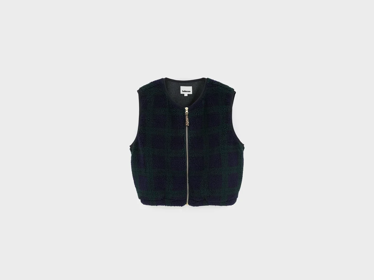 BELLEROSE | JALAS Veste sans manches à carreaux