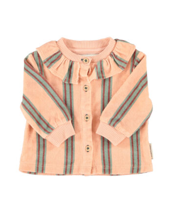 PIUPIUCHICK BABY | baby shirt | light pink w/ double stripes