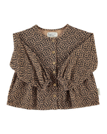PIUPIUCHICK | blouse | brown w/ animal print