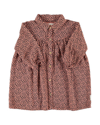PIUPIUCHICK | short dress | pink w/ animal print