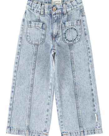 PIUPIUCHICK | flare trousers | fadded light blue denim
