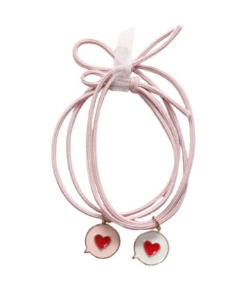 YUKO B | Duo Élastiques cheveux cerises et/ou cœur