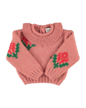 PIUPIUCHICK BABY | jacquard sweater w/ collar | leggings