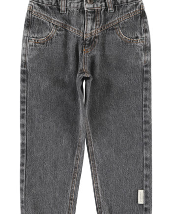 PIUPIUCHICK | mom fit trousers | washed black denim