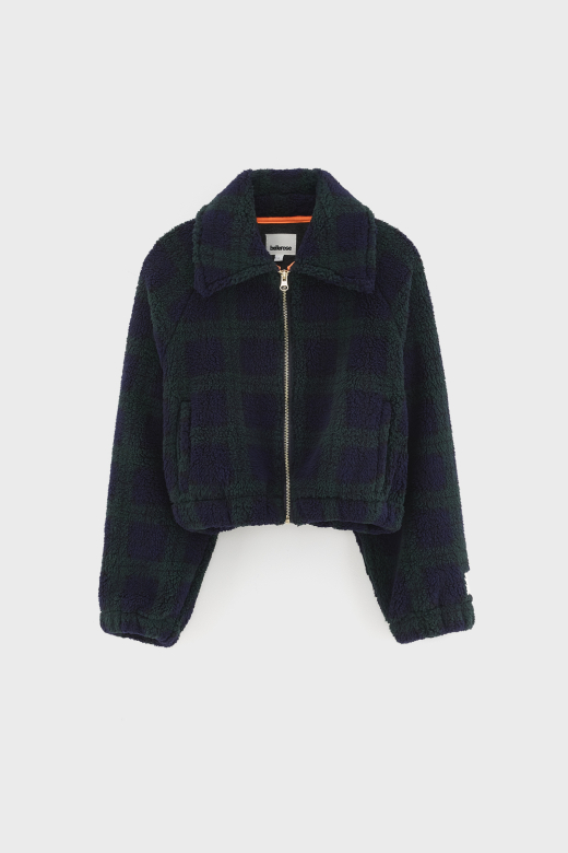 BELLEROSE | Veste polaire teddy à carreaux Jagness