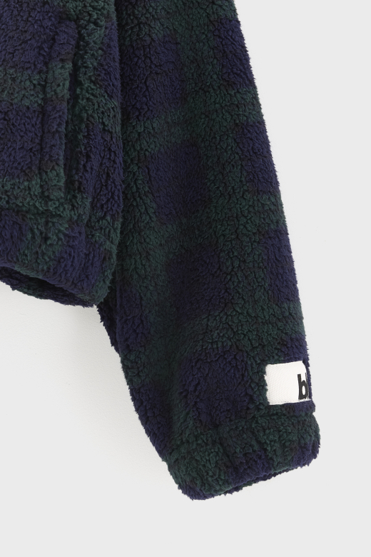 BELLEROSE | Veste polaire teddy à carreaux Jagness
