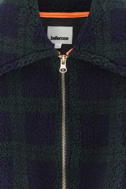 BELLEROSE | Veste polaire teddy à carreaux Jagness
