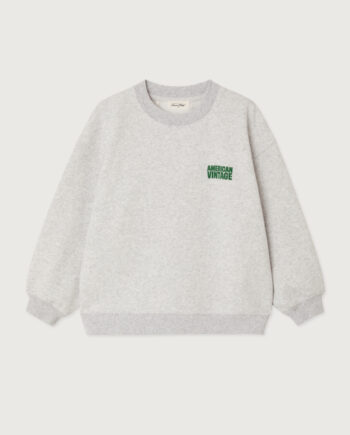 AMERICAN VINTAGE | Sweat enfant Baptown GRIS CHINE