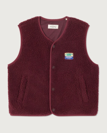 AMERICAN VINTAGE | Veste HOKTOWN SANS MANCHES BORDEAUX CHINE