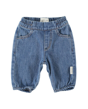 PIUPIUCHICK BABY | baby trousers | washed navy denim
