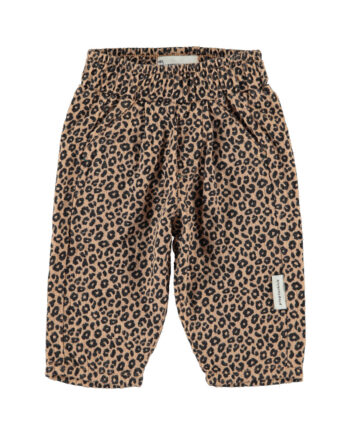 PIUPIUCHICK BABY | unisex trousers | brown w/ animal print