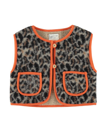 PIUPIUCHICK | waistcoat | grey animal print