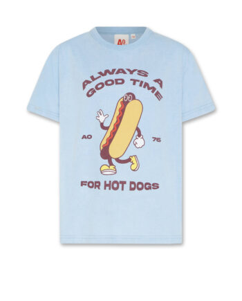 AO76 | Mat t-shirt hot dog sky blue